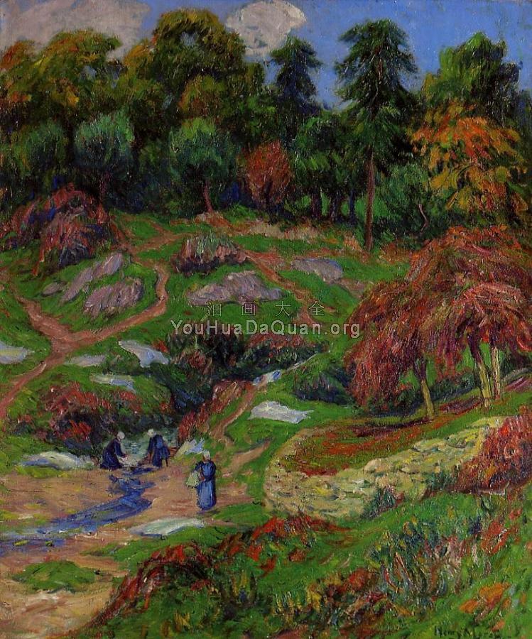 The Laundry at Doelan, Finistere - 亨利·莫雷